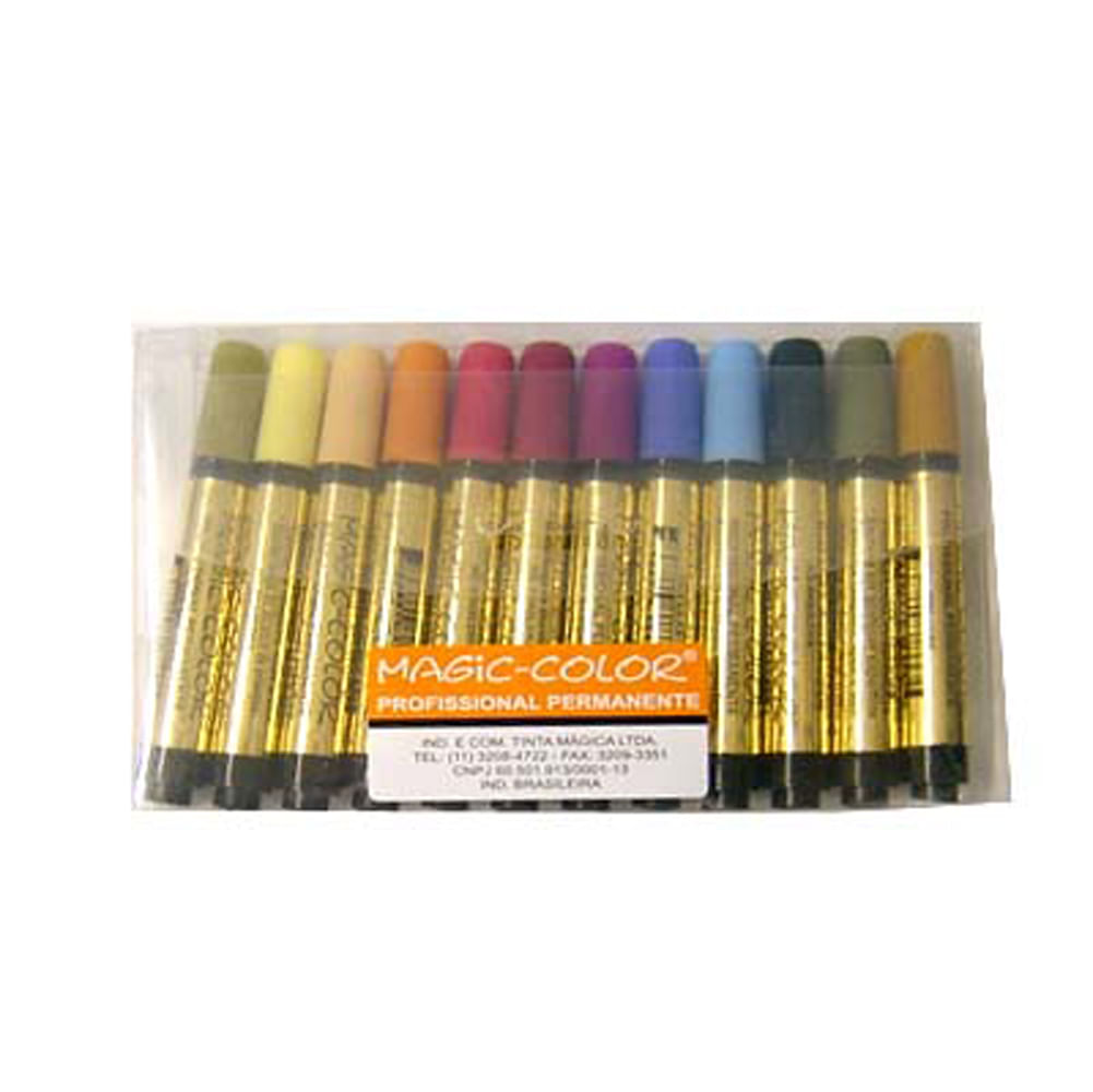 Desenho Vegetação - Lápis de cor aquarelável e marcadores Magic color em  papel canson