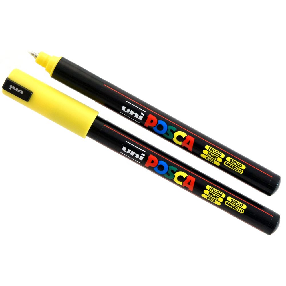 Uni-ball Posca PC-1MR - Pennarello A Pigmenti Oro, Punta Extra Fine 0,7 Mm, Impermeabile, Made In Japan
