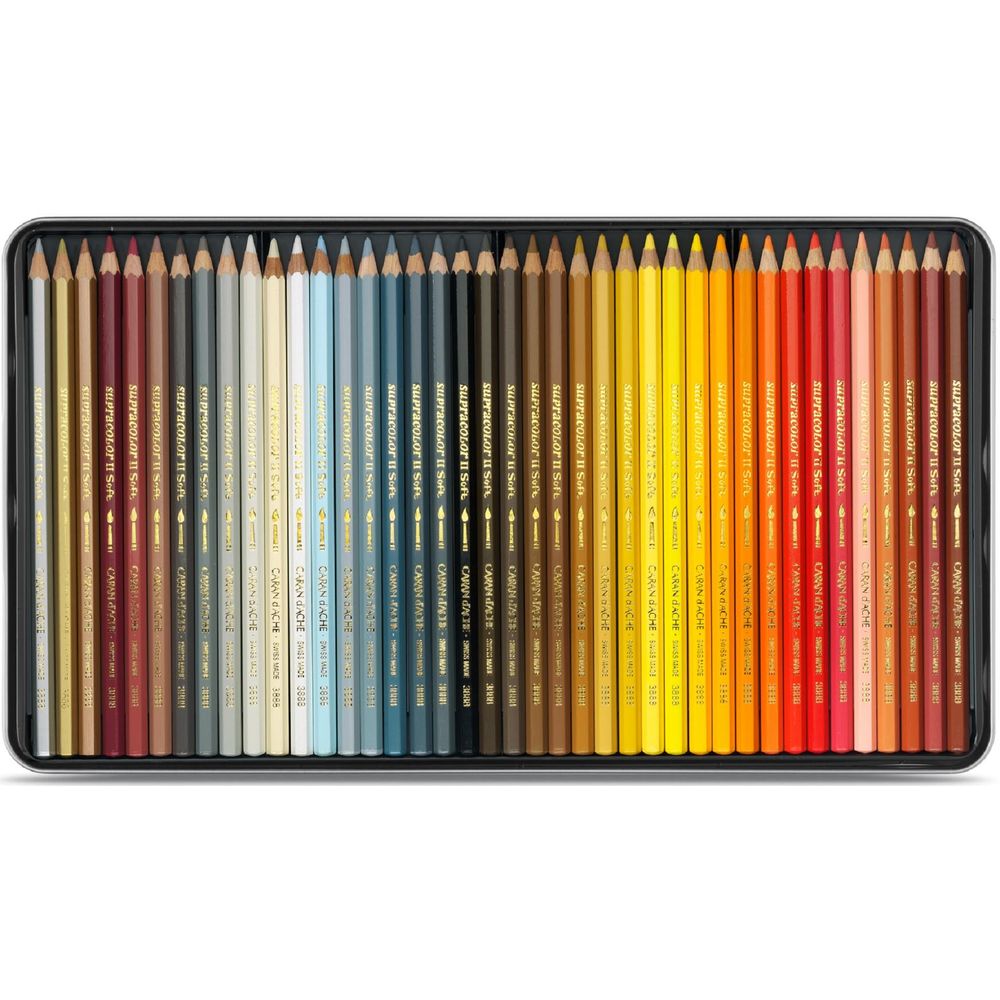 Holzkoffer 120 Farben SUPRACOLOR™ Aquarelle Herausragende Farben, mit denen Ihre Kreationen wie von selbst entstehen. | Caran d'Ache CH