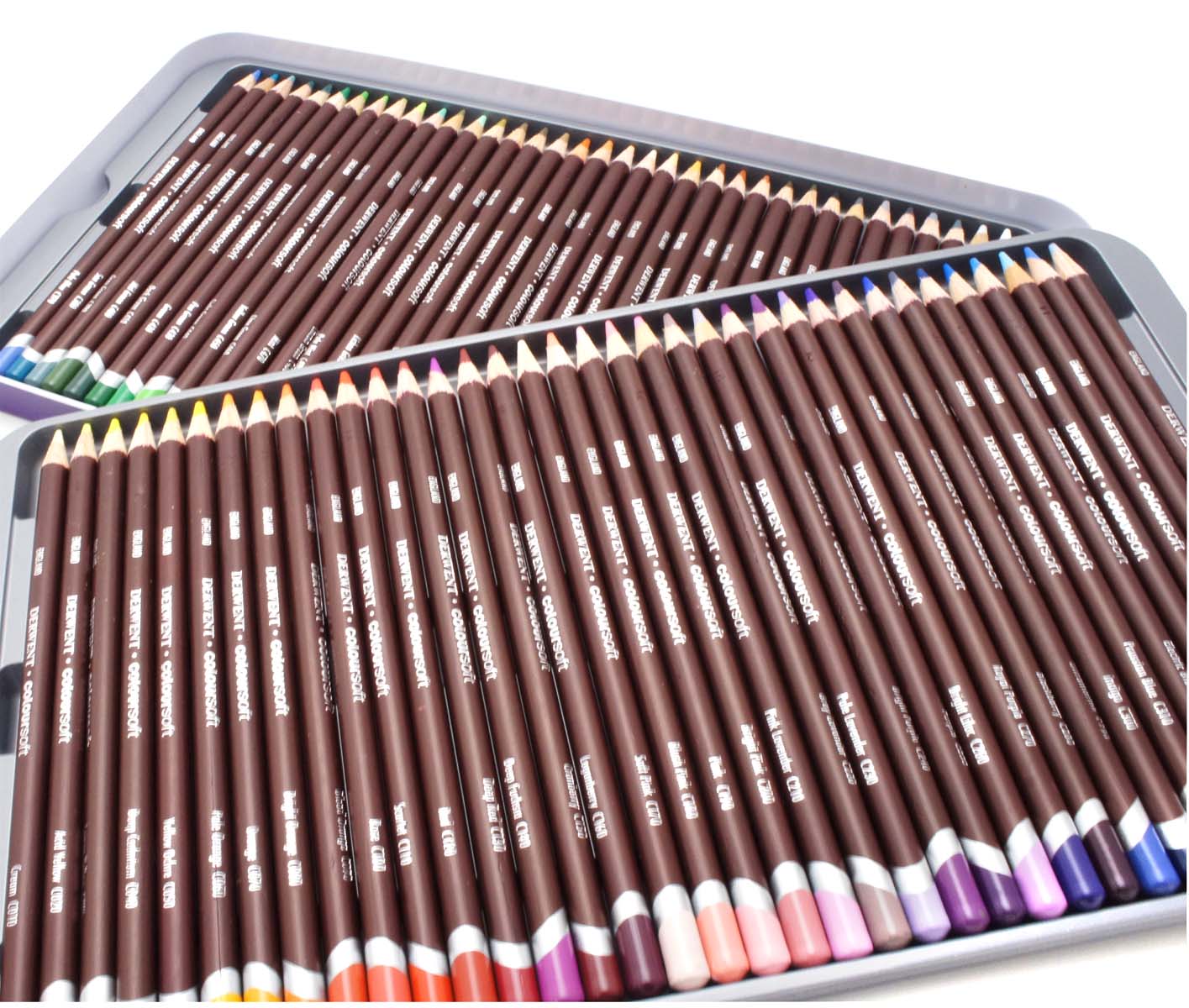 Lápis de Cor Coloursoft Estojo com 72 Cores Ref.0701029 Derwent