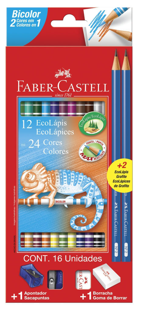 Lapis de Cor Faber Castell Lata 24 Cores - 121024LT