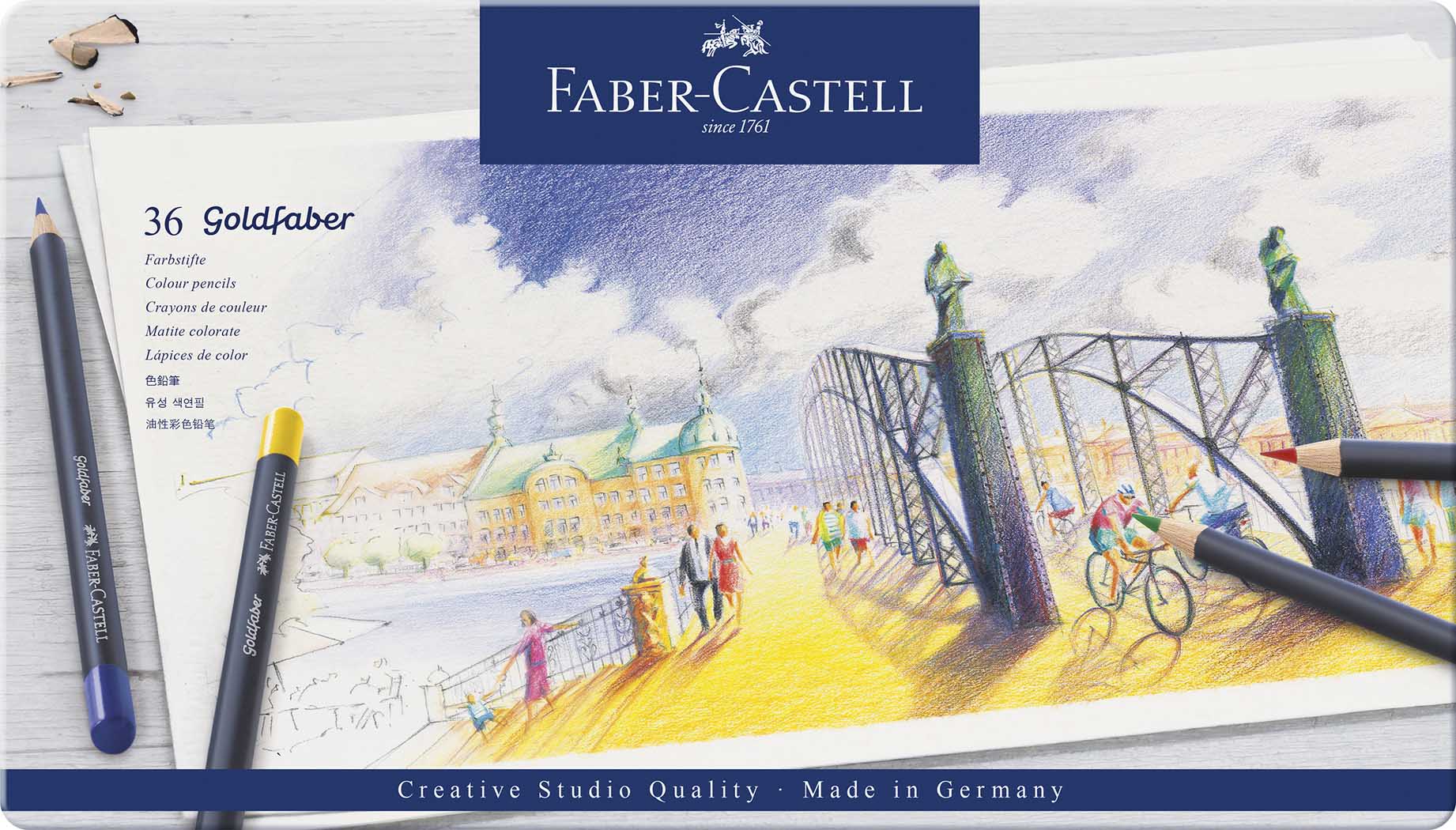 Lapis de Cor Faber Castell Lata 24 Cores - 121024LT