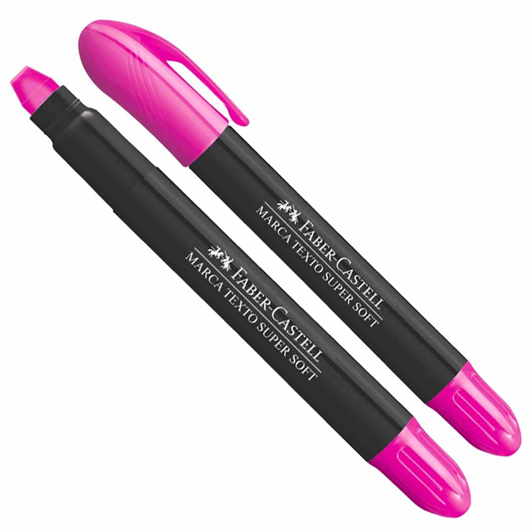 Marcador de Texto Gel Super Soft Rosa Faber-Castell