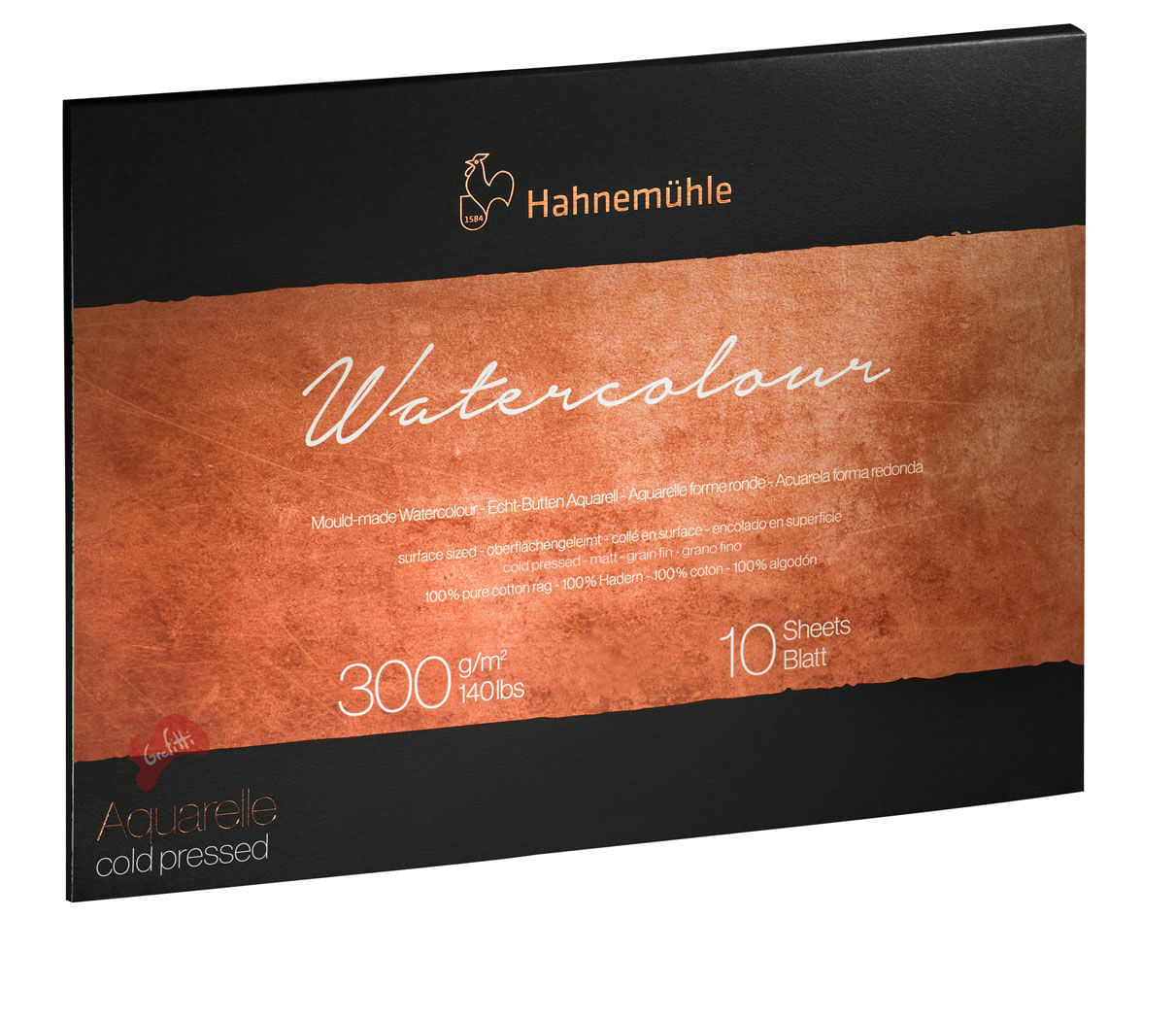 Bloco Aquarela The Collection 300 g/m² Fine 24 x 32 cm com 10 Folhas Hahnemuhle