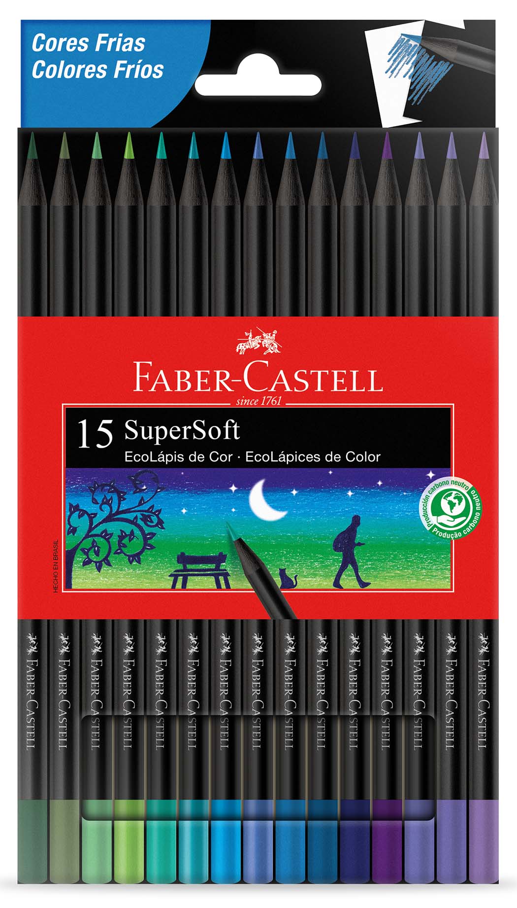 Lapis de Cor Faber Castell Lata 24 Cores - 121024LT