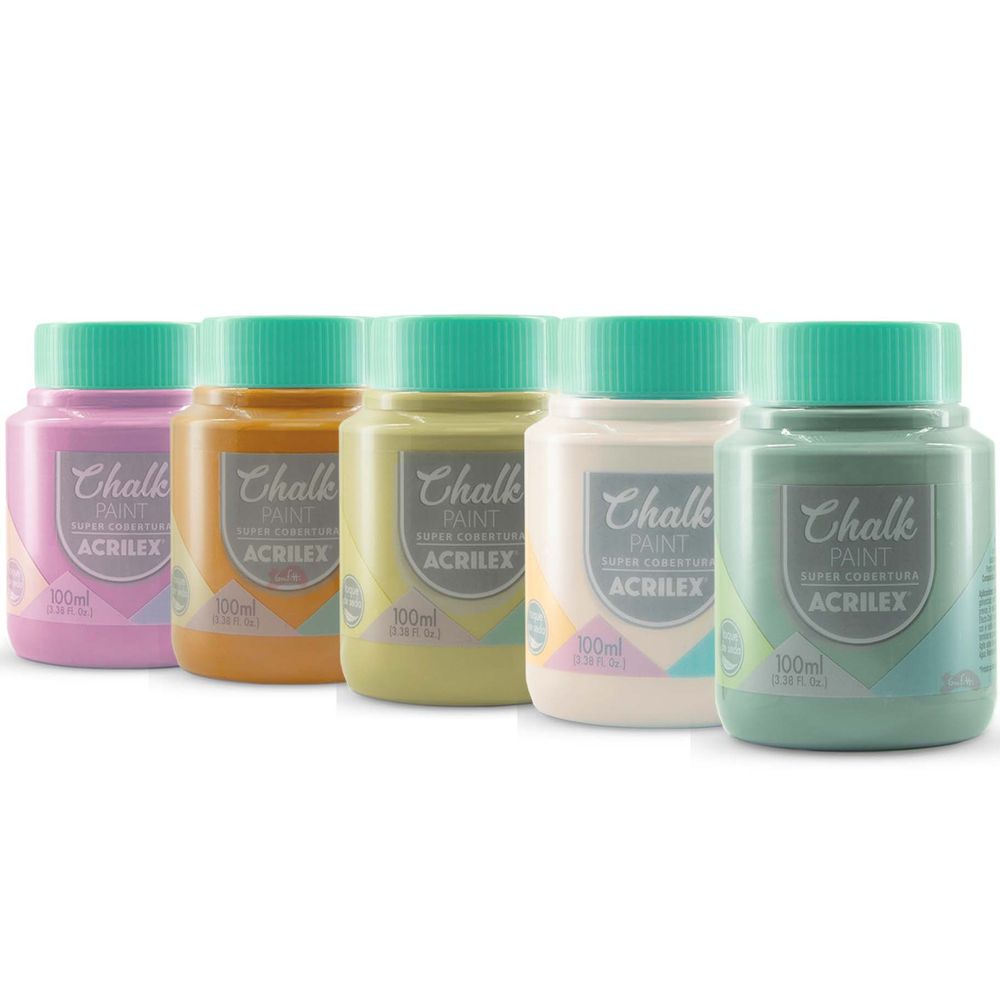 Tinta Chalk Paint 100 ml Acrilex Avulso - GrafittiArtes