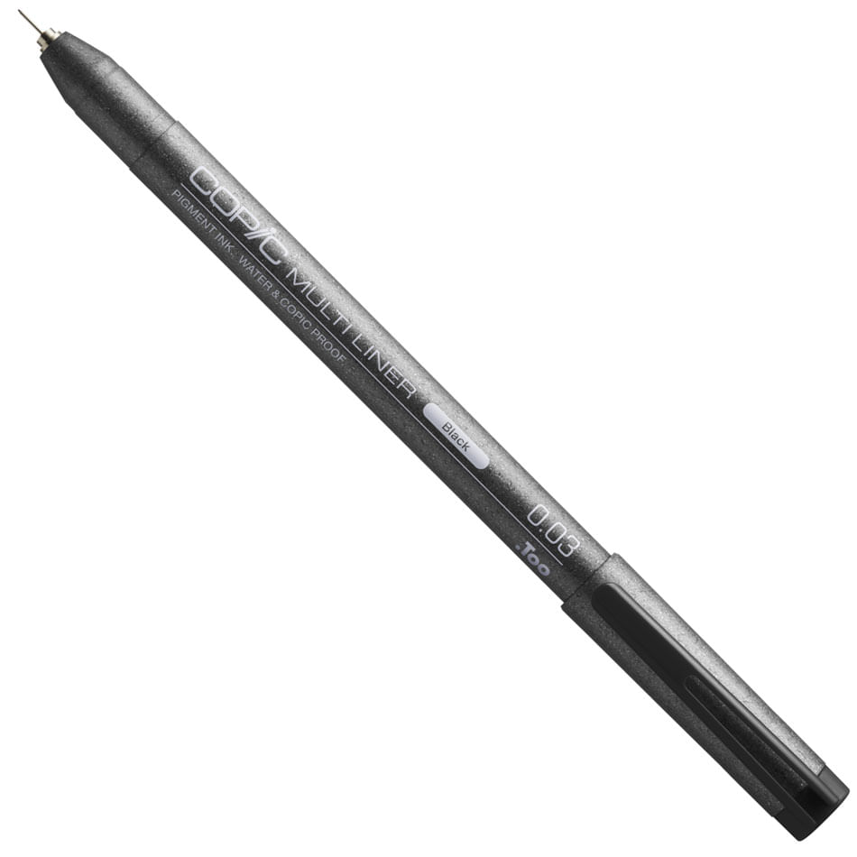 Caneta Nankin Multiliner Descartável Preta Copic Avulso