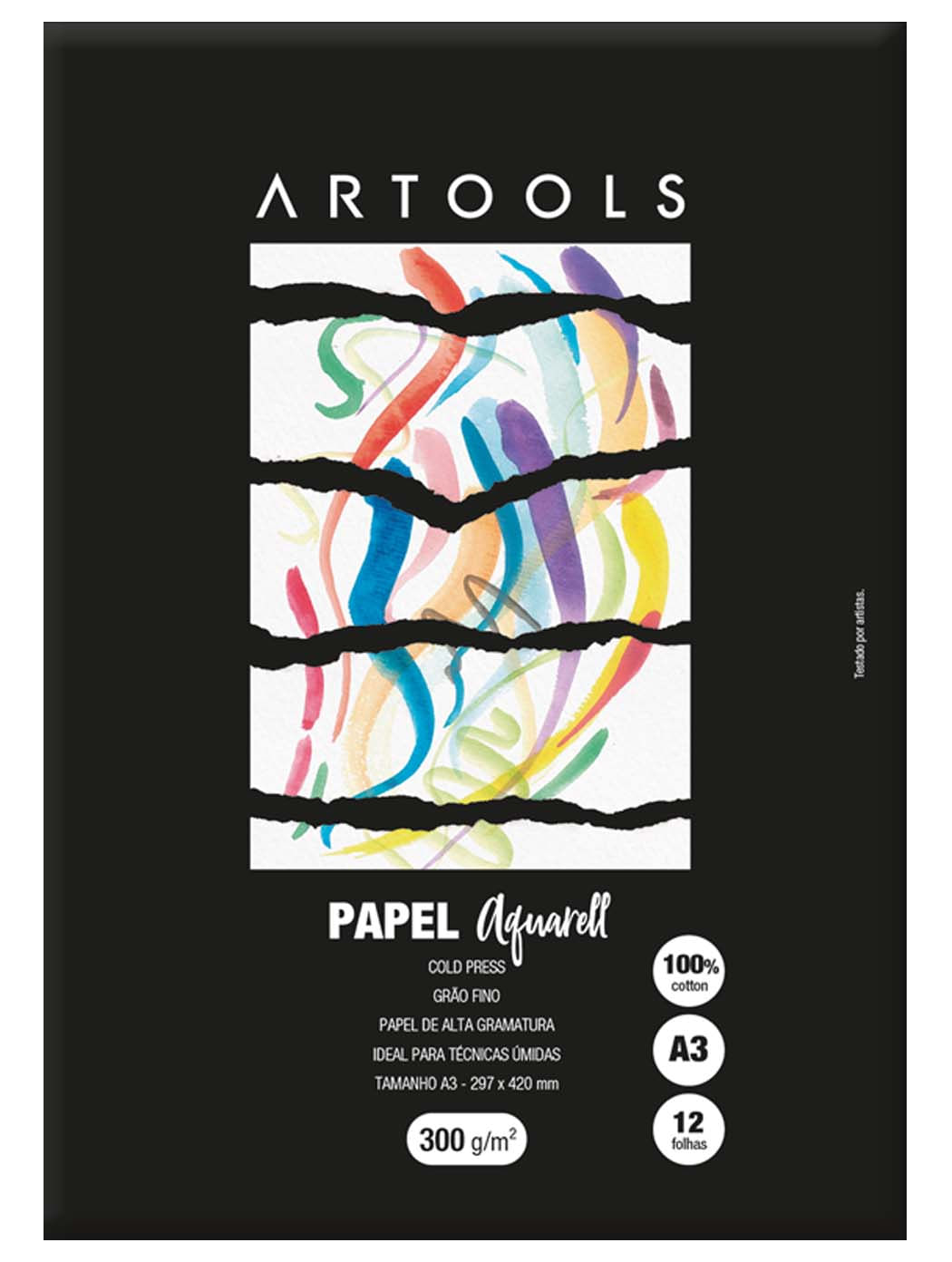 Papéis - Papéis para Pintura e Desenho - Papéis para Pintura Artools  Fina/Prensado a Frio de 300 g/m² 100% Algodão A-3 – GrafittiArtes