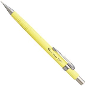 Lapiseira-Sharp-P200-Tecnica-Pentel-Pastel-Amarelo