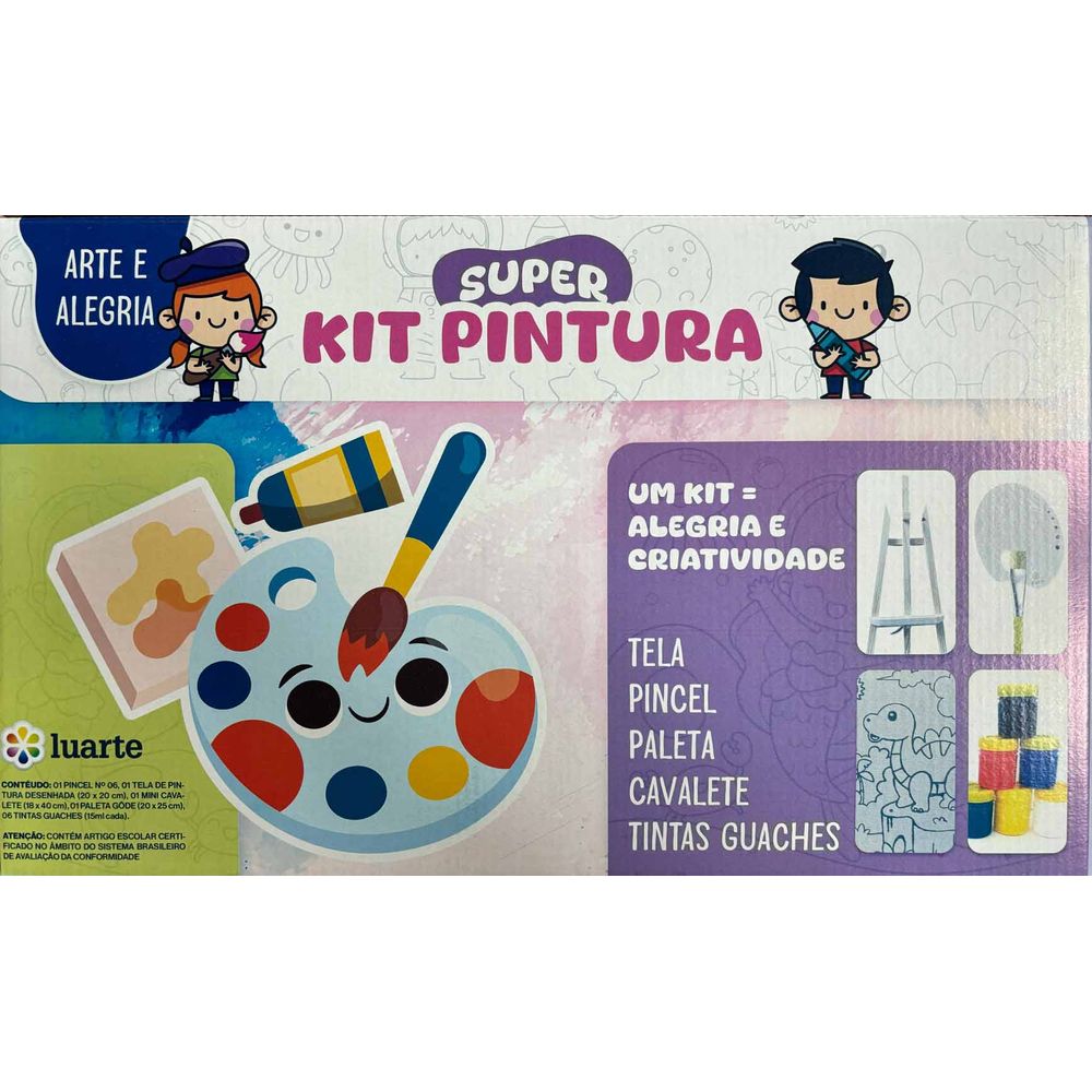 Kit de Pintura Infantil Completo Sereia - GrafittiArtes
