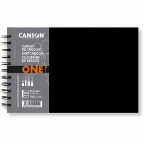 3148950045911_CADERNO-CANSON_ARTBOOKS-SKETCHBOOK-ONE-ESPIRAL-A-5-100G