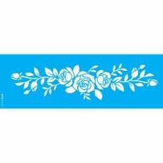 7898720533068_StencilOPA_STENCIL-10X30-3463-FLORES-ROSAS-III_molde