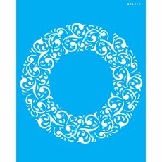 7898968647114_StencilOPA_STENCIL-20X25-3101-MOLDURA-REDONDA-ARABE_molde