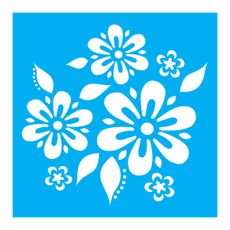 7898525723022_StencilOPA_STENCIL-14X14-1056-FLORES-E-FOLHAS_molde
