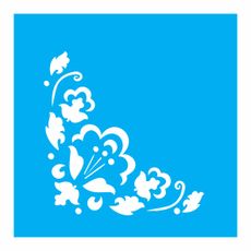 7898525722308_StencilOPA_STENCIL-14X14-0984-CANTONEIRA-FLORAL_molde
